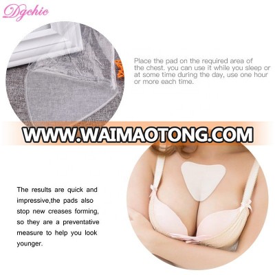 Wrinkle Prevention Triangle Shape Reusable Silicone Decollete Chest Pad