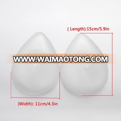 Transparent Pure silicone breast prosthesis one piece silicone breast forms